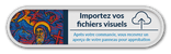 Panneau d'information 4:1 réfléchissant - impression personnalisée (fichier client requis)