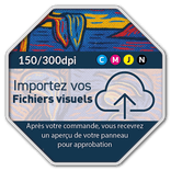 Panneau d'information octogonal réfléchissant - mpression personnalisée (fichier client requis)