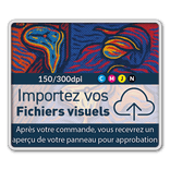 Panneau d'information 1300x1100mm réfléchissant -  impression personnalisée (fichier client requis)