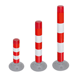 FlexPin flexibele afzetpaal rood/wit reflecterend excl. voetstuk