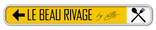 Panneau en aluminium personnalisé 1200x150mm – impression sur mesure