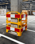 Barrière de chantier pliable TS Fold jaune 4 parties réfléchissantes
