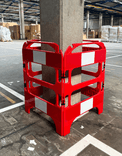 Barrière de chantier pliable 4 parties rouge réfléchissante – TS Fold