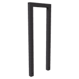 Anlehnbügel Fahrrad (Stahlrohr 60x40mm) 450x1200mm mit Querholm - zum Einbetonieren