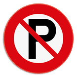 Vloersticker - Verboden te parkeren