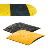 Ralentisseur de circulation 30 km/h – élément central 500 × 500 × 30 mm jaune/noir