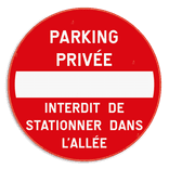 Informatiebord rond reflecterend met je eigen opdruk