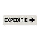 Verkeersbord expeditie + pijl/pictogram - reflecterend