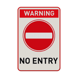 Verkeersbord geen toegang (no entry sign) - reflecterend