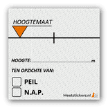 Hoogtestickers av1 klasse 3 T-7500-B reflecterend wit