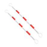 Uitschuifbare kegelstang voor verkeerskegels (set van 2) – wit/rood reflecterend