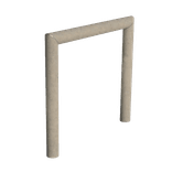 Fietsnietje kunststof Ø80mm – Sand Beige