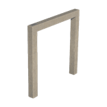 Fietsnietje kunststof 80x80mm – Sand Beige