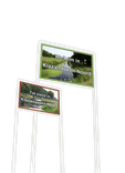 Portaalsysteem TS-50/100 Superior + informatiebord eigen ontwerp reflecterend