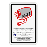 Panneau d'information 2:3 réfléchissant avec votre propre impression