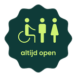 Sticker Toiletdeur met tekst 300x300mm (contour) - Leisurelands