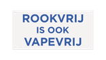 Bord Rookvrij is ook Vapevrij (Rookvrije Generatie) - 400x200mm