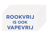 Bord Rookvrij is ook Vapevrij (Rookvrije Generatie) - 400x200mm (set 10 stuks)