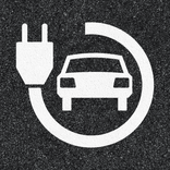 Thermoplast wegmarkering - symbool oplaadpunt elektrische auto's