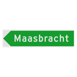 Scheepvaartbord BPR H.2.1b - Beslissingsaanduiding voor vaarweg of plaats