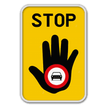 Panneau d'information 2:3 réfléchissant - impression personnalisée (fichier client requis)