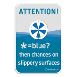 ICE ALERT Informatiebord ENG - 400x600mm - waarschuwing voor ijzel & gladheid