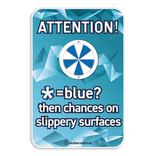 ICE ALERT Informatiebord ENG 400x600mm - waarschuwing voor ijzel & gladheid