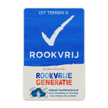 Informatiebord Rookvrije Generatie met eigen logo
