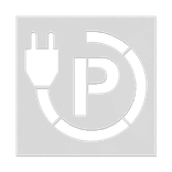Wegmarkering spuitmal PVC (5mm) - Sjabloon elektrisch laden