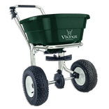 Épandeur inox 40L à grande portée – sel, engrais et semences