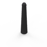 Stilpoller TS-CLASSIC aus Stahl, konisch, in RAL-Farbe - zum Einbetonieren