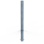 Rammschutzpoller Ø89x1300mm Stahl verzinkt – mit Bodenanker
