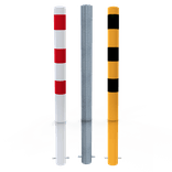 Rammschutzpoller Ø89mm Stahl verzinkt – mit Bodenanker