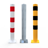 Rammschutzpoller Ø102x900mm Stahl verzinkt - zum Aufdübeln