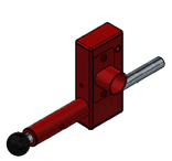 Sluitkast 413FSK – compleet – DRIEHOEKIG rood gecoat