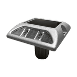 Plot réflecteur LED solaire - rouge/blanc ou blanc/blanc