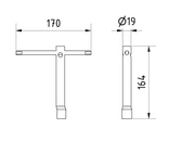 Steckdreikantschlüssel verzinkt