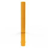 Rampaal Ø152mm staal geel  - 1500mm - met grondanker