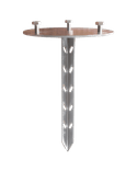 Piquet d'ancrage en acier Ø 200 x 300 mm pour potelet flexible Ø 80 mm