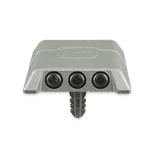 Wegdekreflector aluminium 100x100x21mm met grondpen Ø20mm