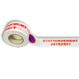 Ruban de balisage - Stationnement interdit - 250 mètres