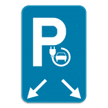 Parkeerbord Elektrisch opladen - 2 plaatsen