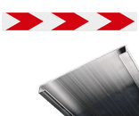 Schrikhekplank BB18 C-profiel pijlmotief - reflecterend