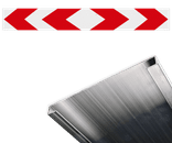 Schrikhekplank BB17 C-profiel pijlmotief - reflecterend