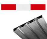 Schrikhekplank BB16 Verzwaard (3-sleuven) blokmotief - reflecterend