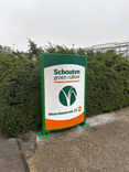 Totem publicitaire TS colonne en aluminium non éclairée – avec votre propre design rétroréfléchissant