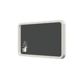 Hinweisschild Batterien schwarz/weiß mit Piktogram - reflektierend