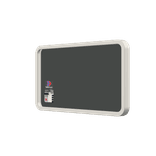 Hinweisschild Papier und Karton braun/weiß mit 2x Piktogram - reflektierend