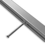 Firmenschild mit zwei Aluminium Pfosten für außen - mit eigenem Design