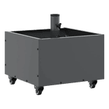 Verrijdbare bordenstandaard TS-CUBE 450x450x270mm voor paal Ø48mm - wit, grijs of groen